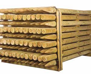 Estacas de madera tratada clase IV — Central de Enrejados